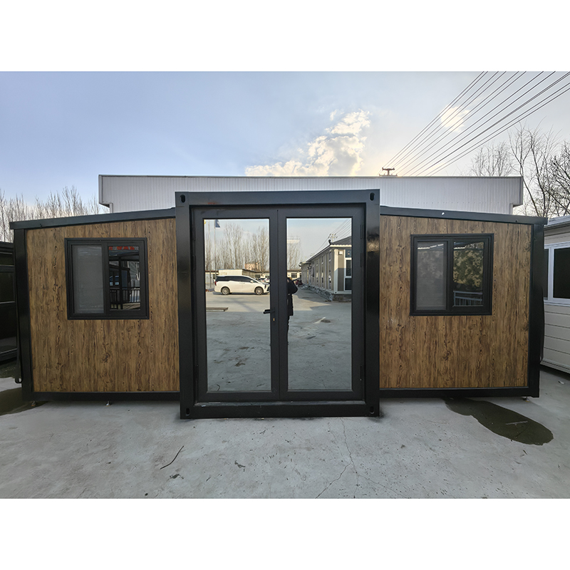 Wood Grain Exterior Cladding Expandable Container House