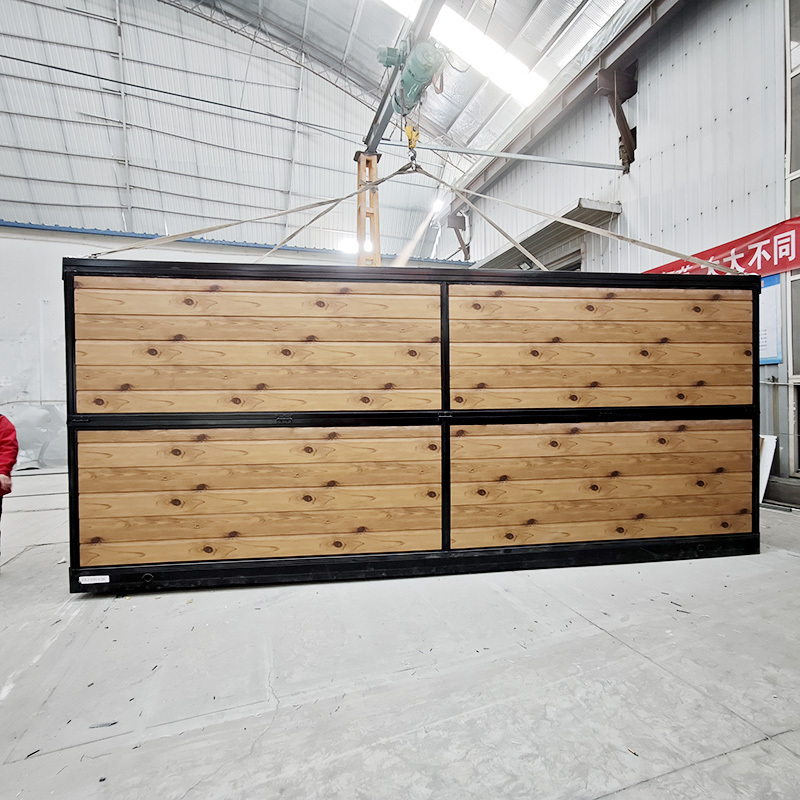 Wood Grain Folding Container House