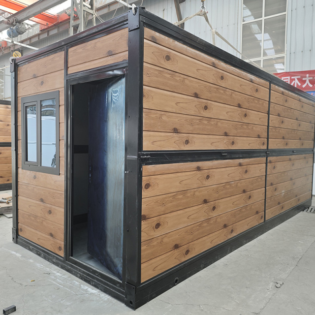 Wood Grain Folding Container House