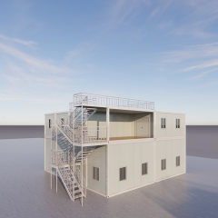 Construction site container housing