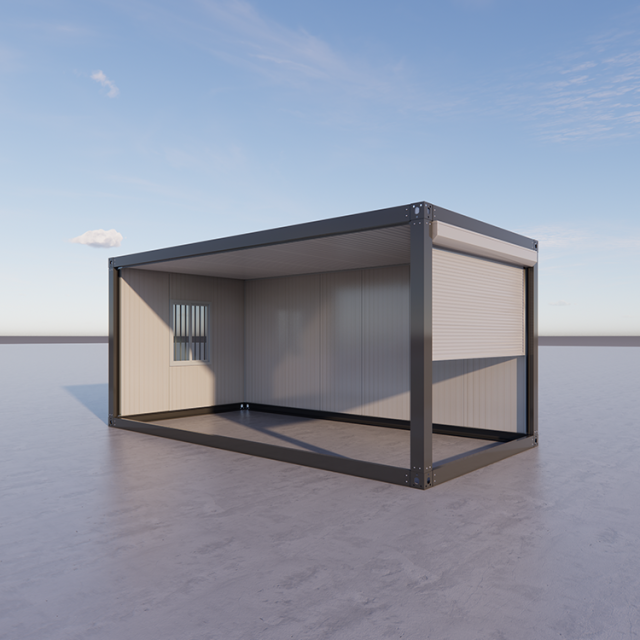 Shipping container garage house