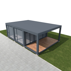 Glass villa house luxury