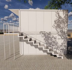 Two story dormitory container room