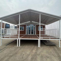 Small Tiny Mobile Homes on Wheels – 20ft Expandable House with Roof & Trailer