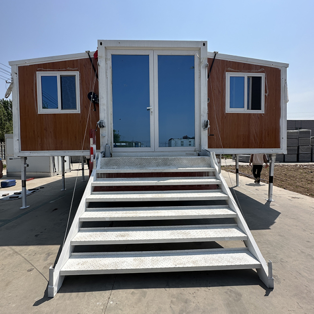 Buy 2 bedroom premade foldable tiny house kits with stairs