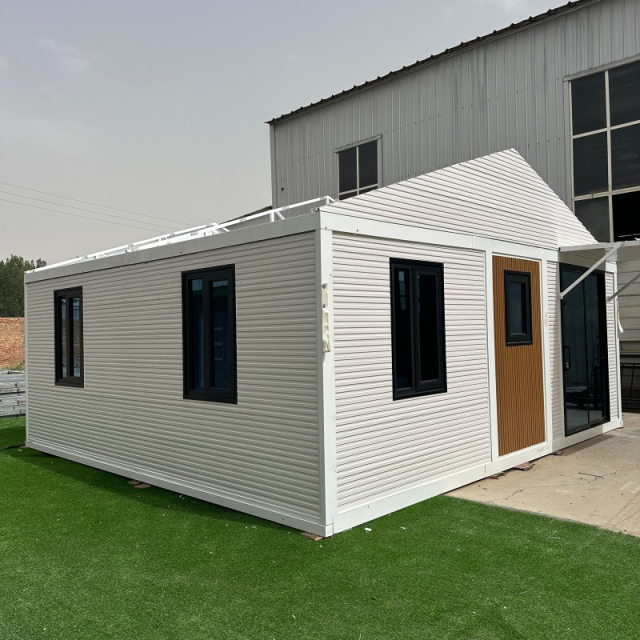 Folding ready made flat roof modular homes with prices
