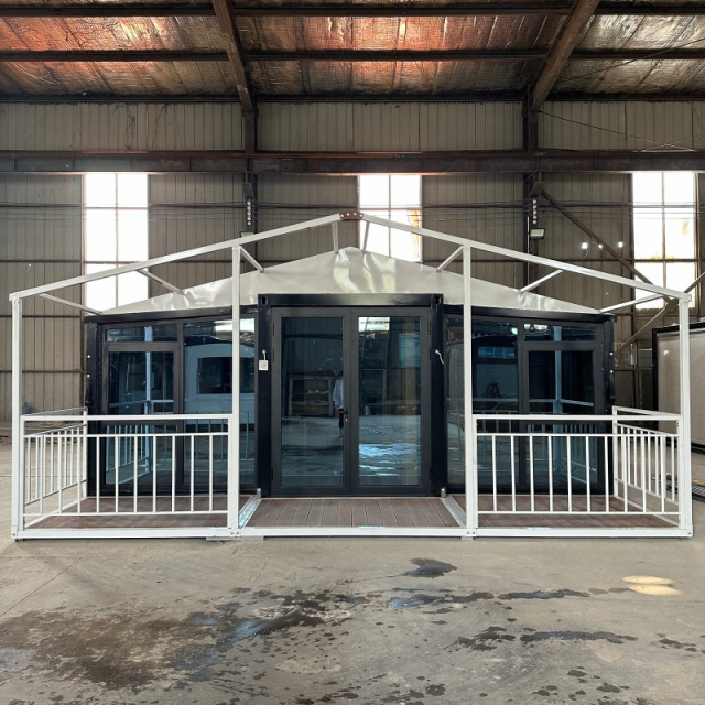 20ft Expandable Folding House with Roof and Terrace | Prefab Home by YJD