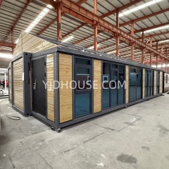 11.2m Luxury Expandable Container House with Sloped Roof | Modern Prefab Villa