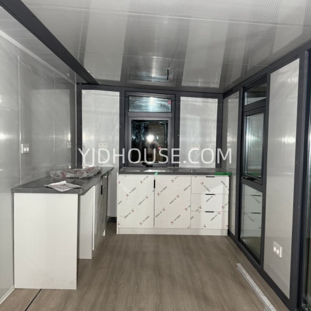 11.2m Luxury Expandable Container House with Sloped Roof | Modern Prefab Villa