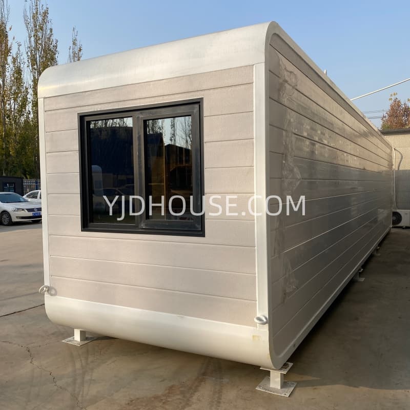 40ft Modern Apple Cabin Tiny House with Wood Panels