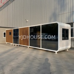 40ft Modern Apple Cabin Tiny House with Wood Panels