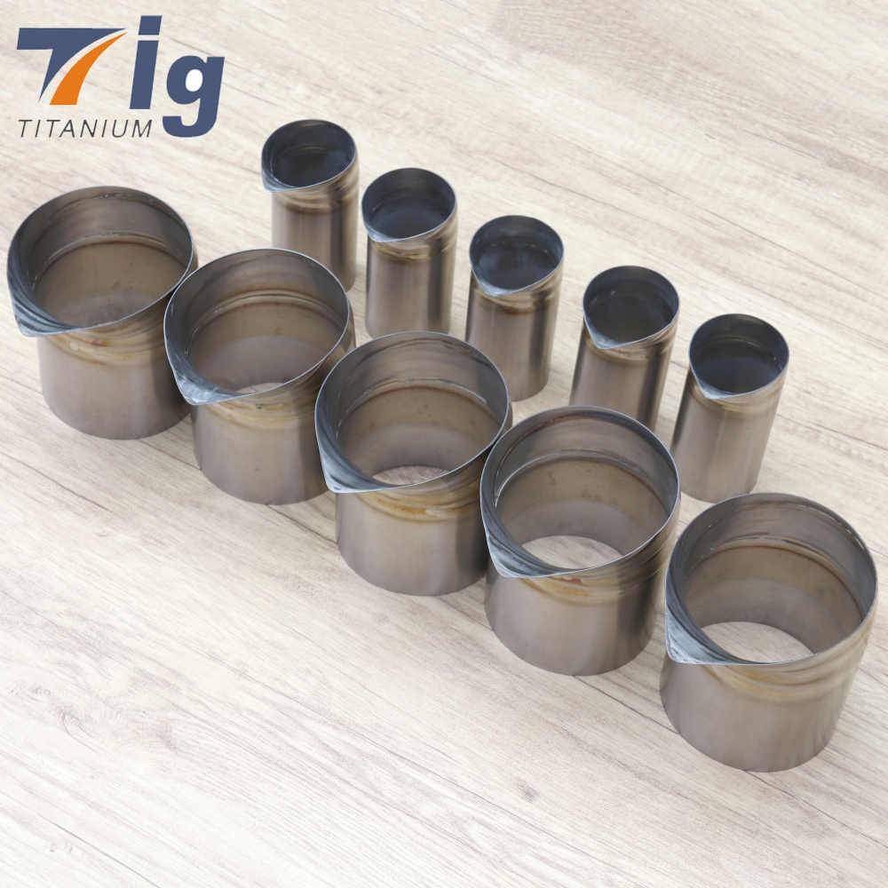 5" Titanium EXHAUST / DUMP TUBE TEARDROP TIP DIY water-drop exhaust tips