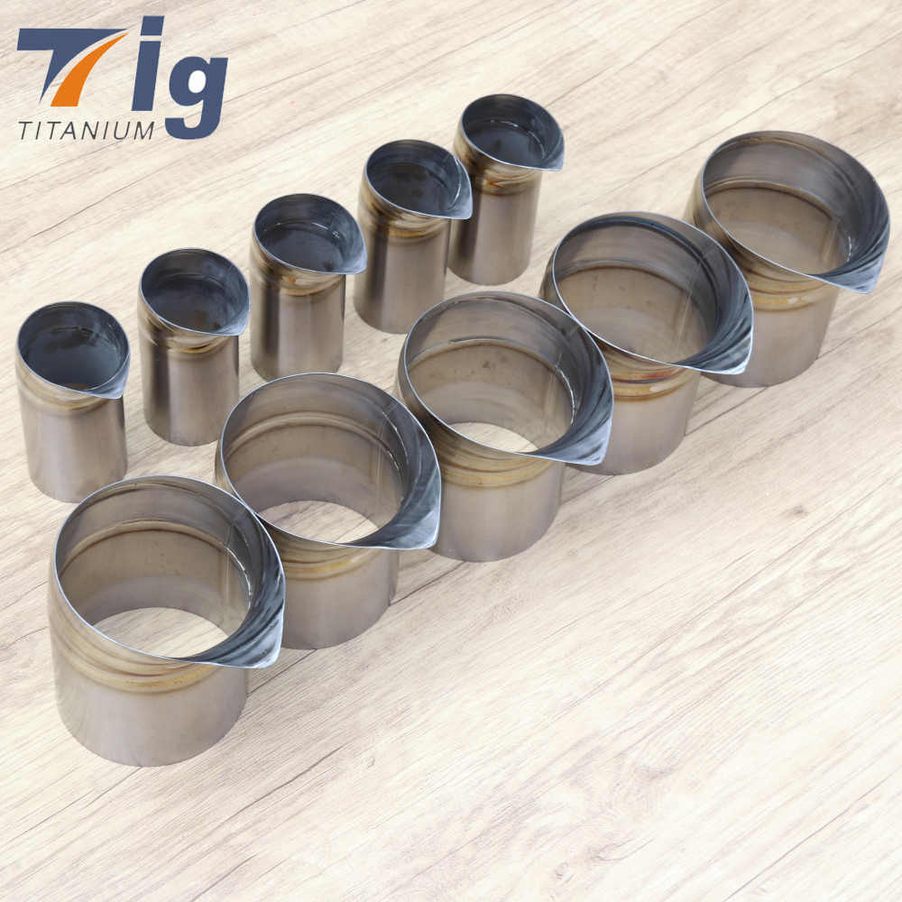 5" Titanium EXHAUST / DUMP TUBE TEARDROP TIP DIY water-drop exhaust tips