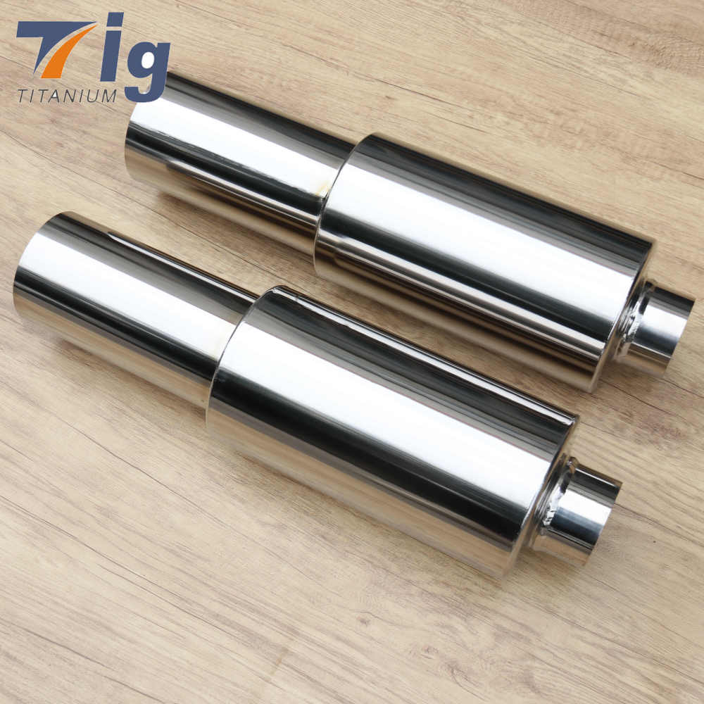 Customizable titanium plated 3" Inlet exhaust muffler
