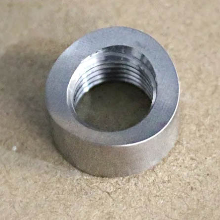 304 Stainless Steel O2 Oxygen Sensor Curve Notched Nut Bung M18 X 1.5mm