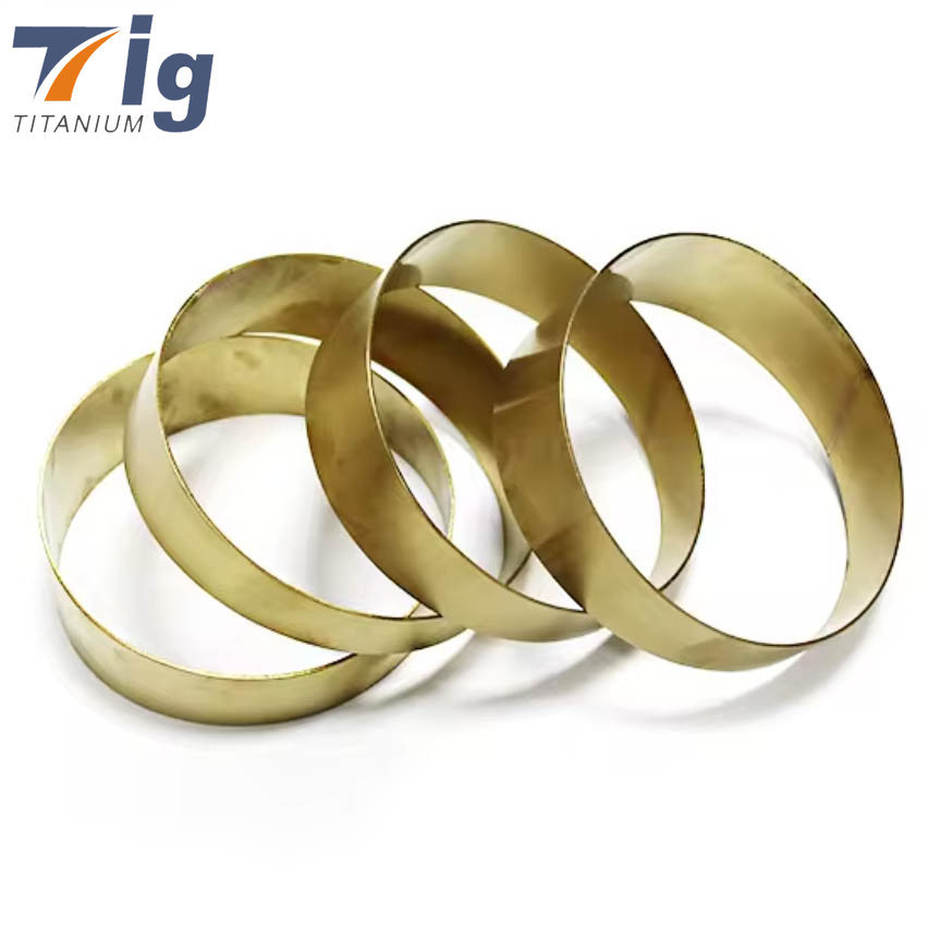 1.75" 3" 4" 1.0mm Titanium Pie Cuts 1.0D Radius golden Colored(6pcs for 90* bend)