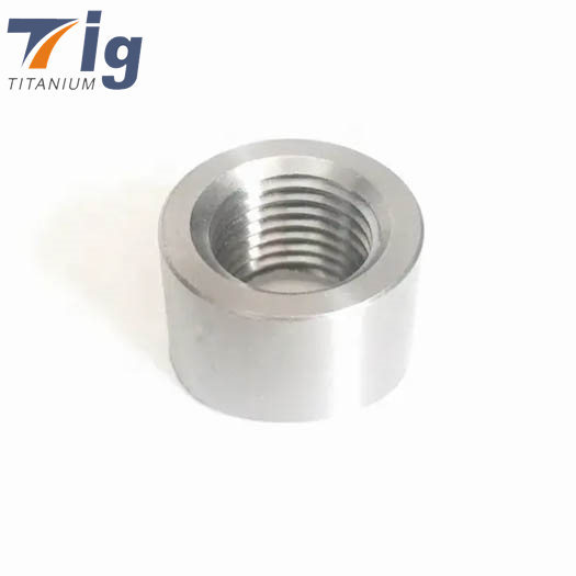 1/8in NPT Titanium Sensor Bung 1.5in to 5in Tubing - Coped End