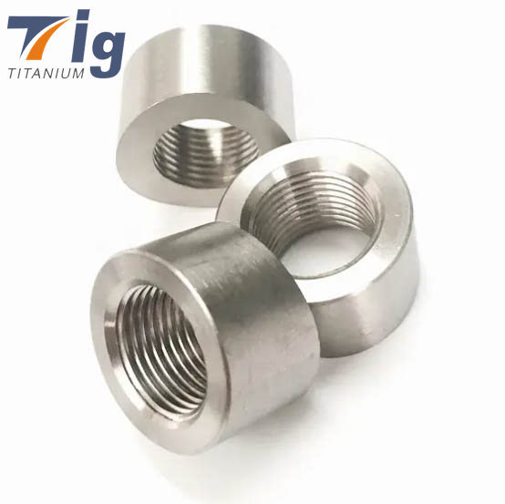 1/8in NPT Titanium Sensor Bung 1.5in to 5in Tubing - Coped End