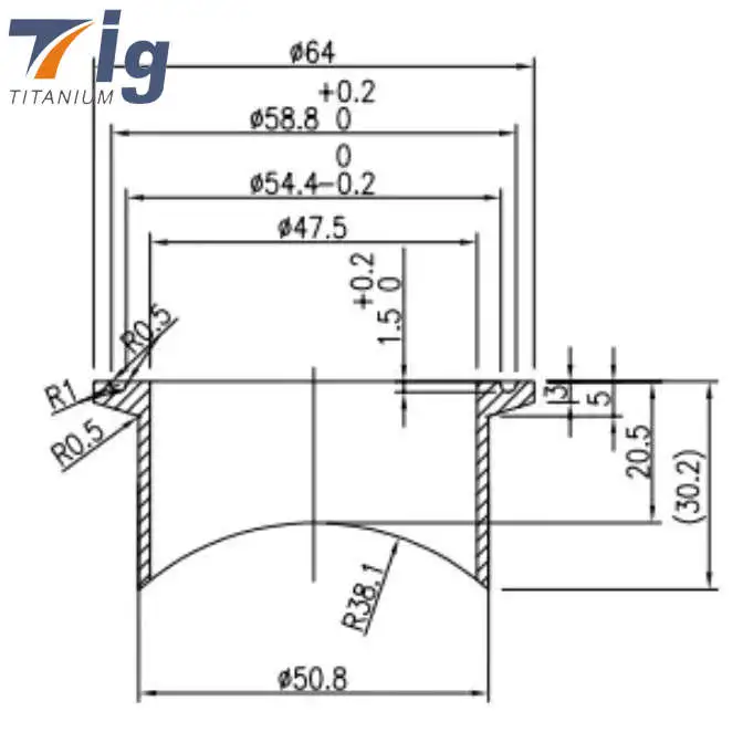Tial 50mm Titanium Blow Off Valve Flange