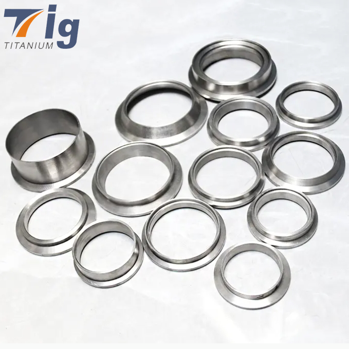 T3 T4 Titanium Flange -open flange exhaust pipe single air hole