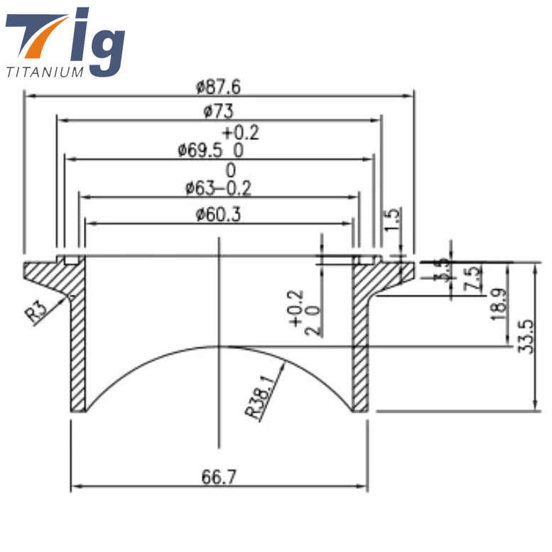 Tial 50mm Titanium Blow Off Valve Flange