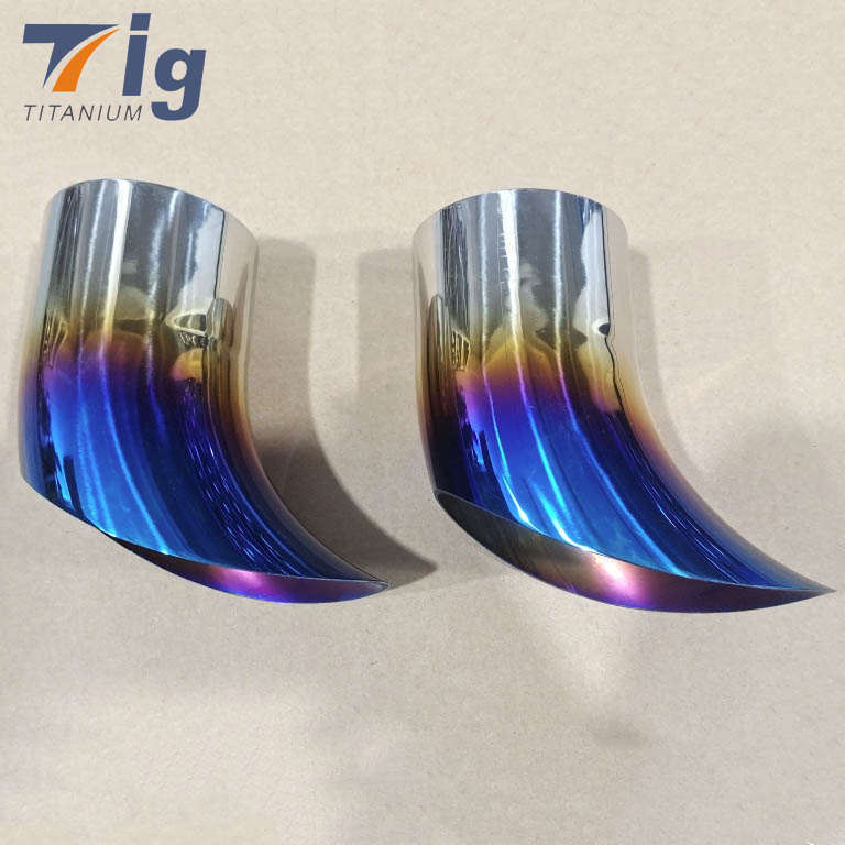 2" 2.5" 3" 4" 1.0mm tear drop cut Blue Colored Titanium 1.5D(5-6” in length)