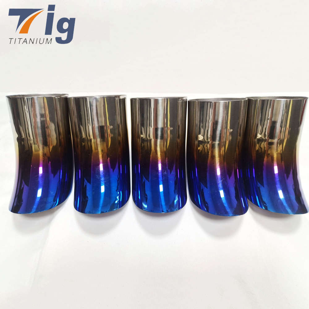 2" 2.5" 3" 4" 1.0mm tear drop cut Blue Colored Titanium 1.5D(5-6” in length)