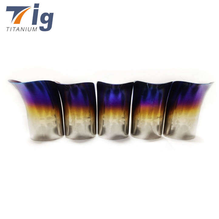 2" 2.5" 3" 4" 1.0mm tear drop cut Blue Colored Titanium 1.5D(5-6” in length)