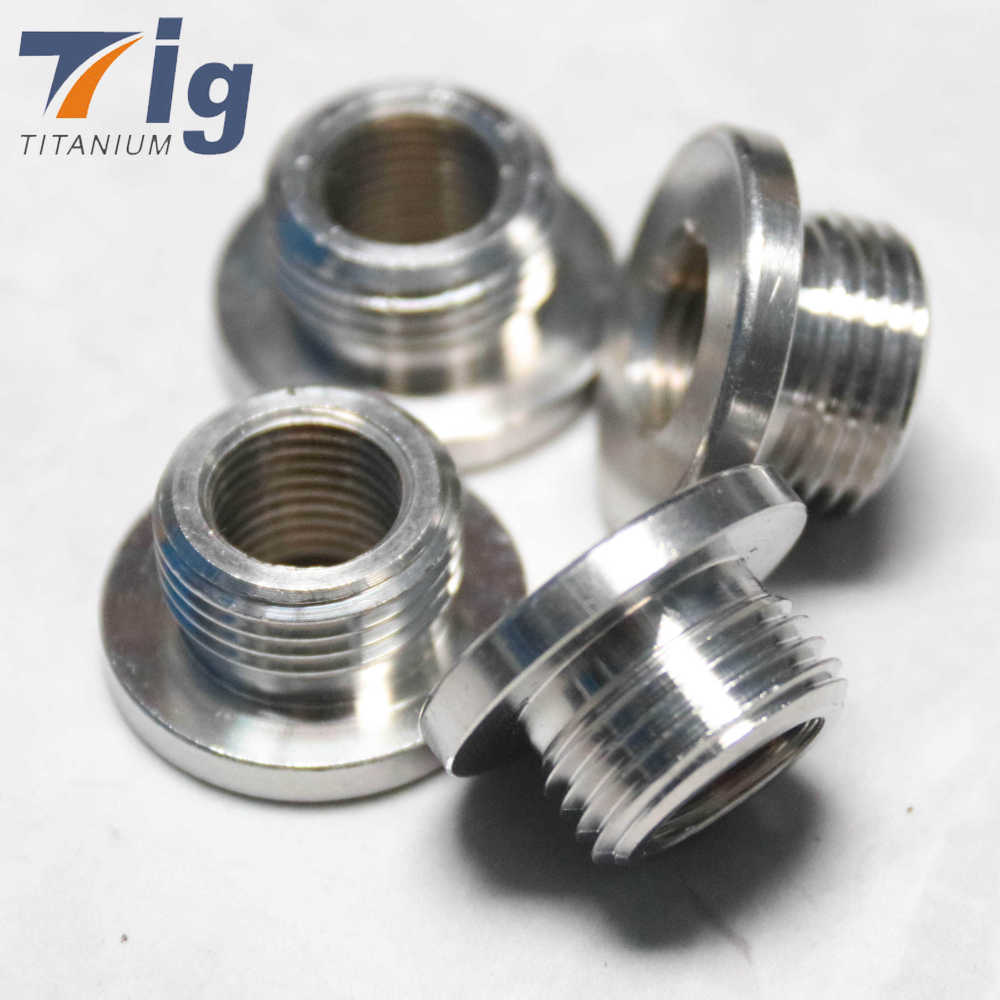 Custom titanium M12 M18 AN -8 (8AN JIC AN8) Male Weld On Fitting Bung