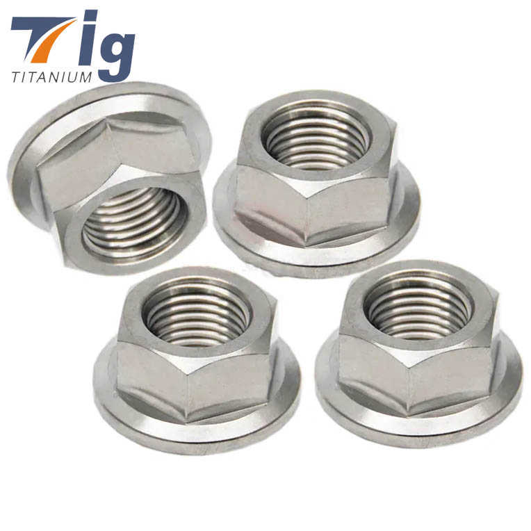 M6 M8 M10 Titanium Flanged Hex Nuts