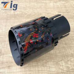 Bevel Red Forged Carbon