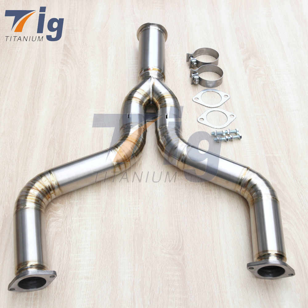 3" 350Z 2009+ VQ37VHR Z34 2012+ 370Z Titanium Mid Y Pipe Exhaust for Nissan 350Z 370Z Muffler Exhaust