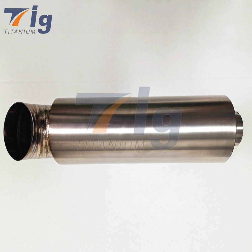 CUSTOM titanium plated 2.5"/ 3"/3.5"/4" exhaust muffler for HKS