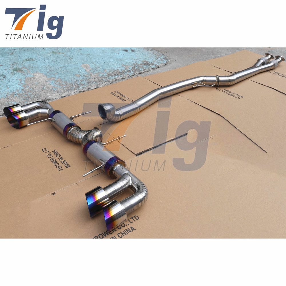 Titanium R35 GTR Monster outlaw 4" exhaust system with Gen2 downpipes kit