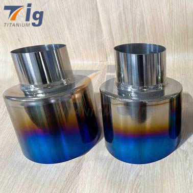 Burnt Titanium Exhaust Tips For BMW nissan JDM