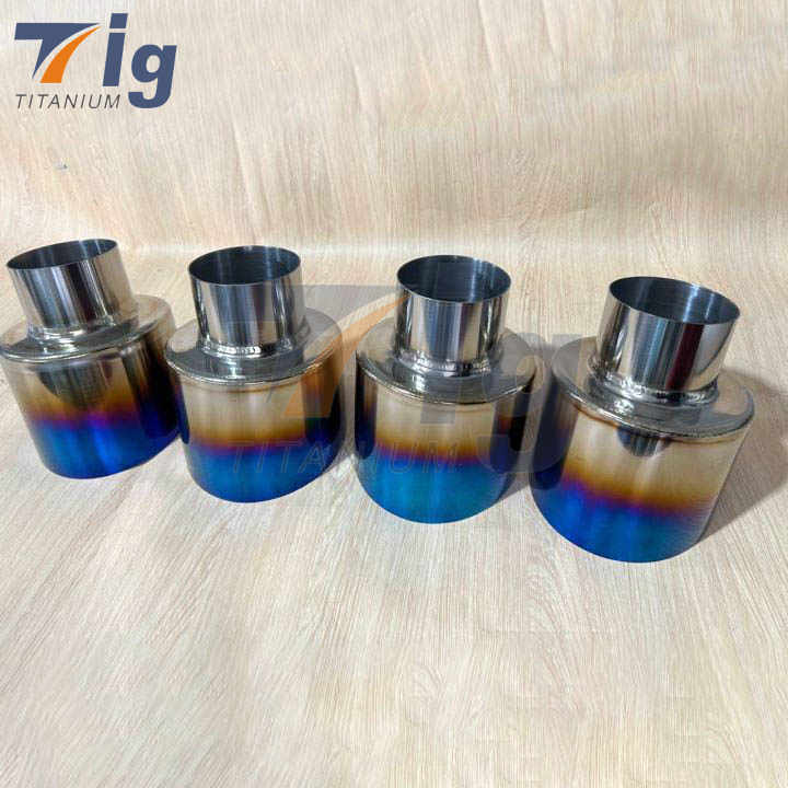 Burnt Titanium Exhaust Tips For BMW nissan JDM