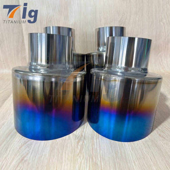 Burnt Titanium Exhaust Tips For BMW nissan JDM