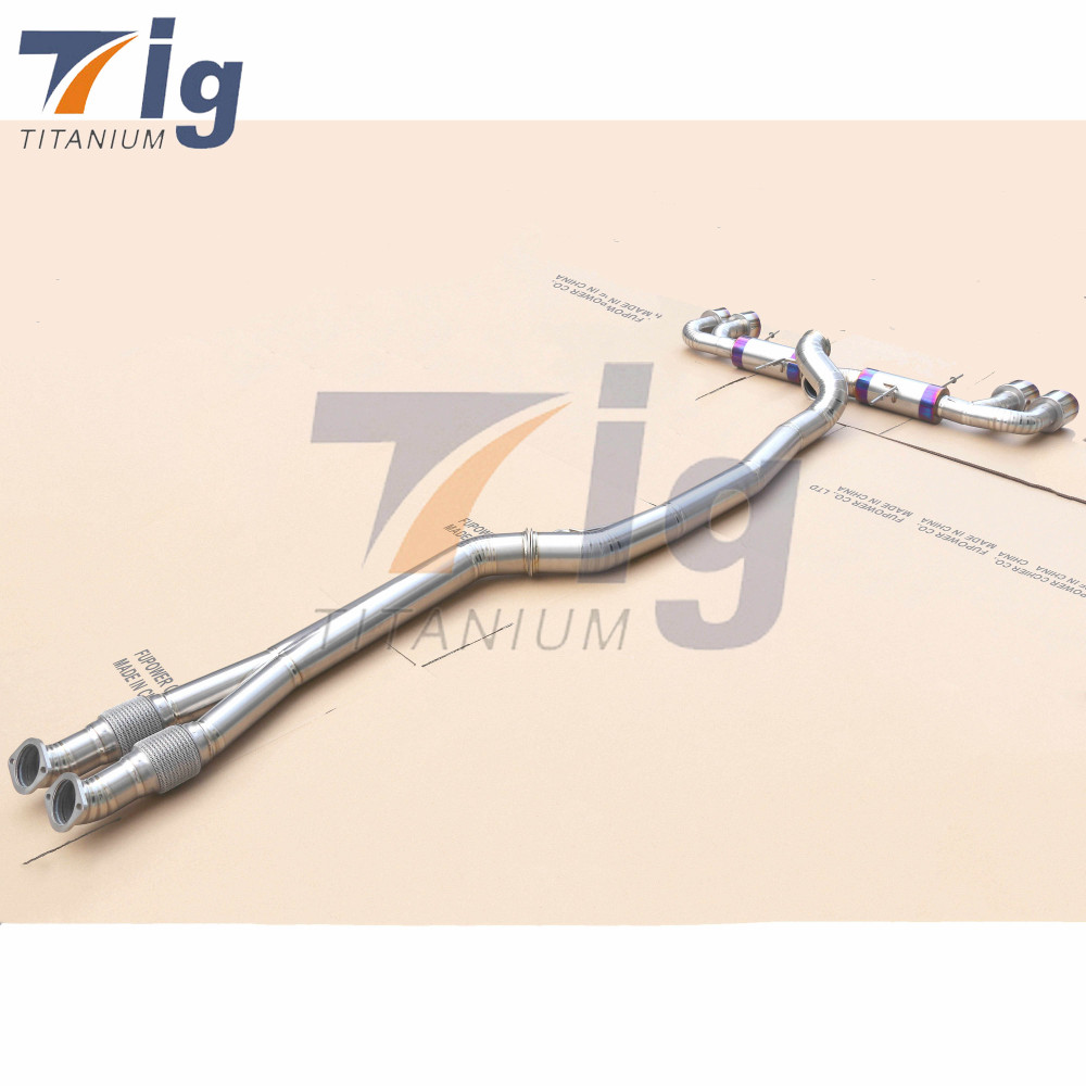Titanium R35 GTR Monster outlaw 4" exhaust system with Gen2 downpipes kit
