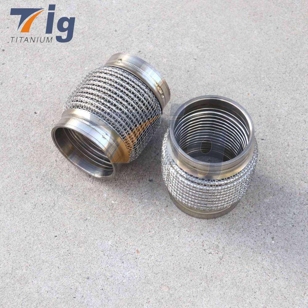 1.75", 2.5", 3", 3.5", 4" Custom high quality titanium Flexible Pipe Exhaust flex Bellows(Super Rib Bellow)