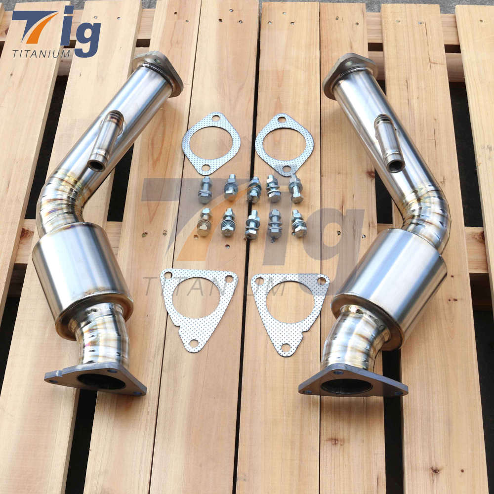For Nissans 350Z VQ35HR 370z resonator downpipe Titanium Test Pipe Infiniti G35 G37 q40 q60 VQ37VHR