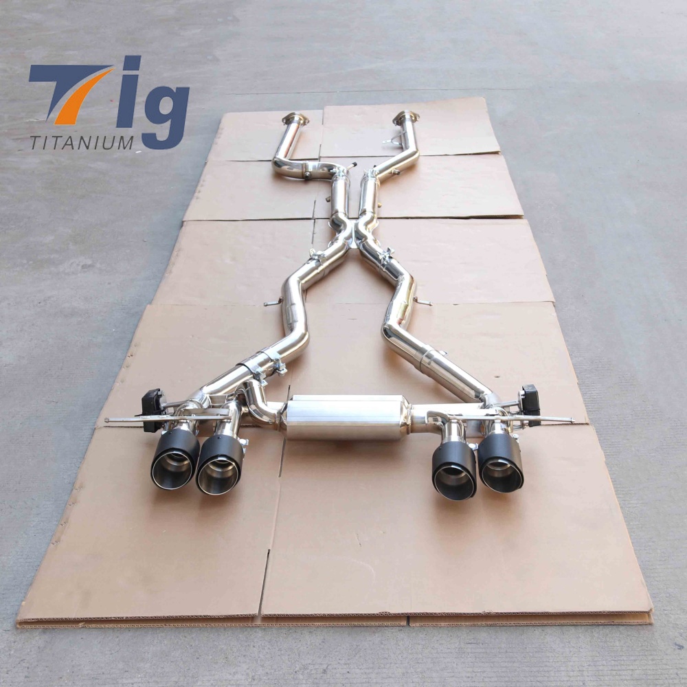 For BMW S58 G80 G82 M3 M4 Twin Tube SS304 Exhaust Catback