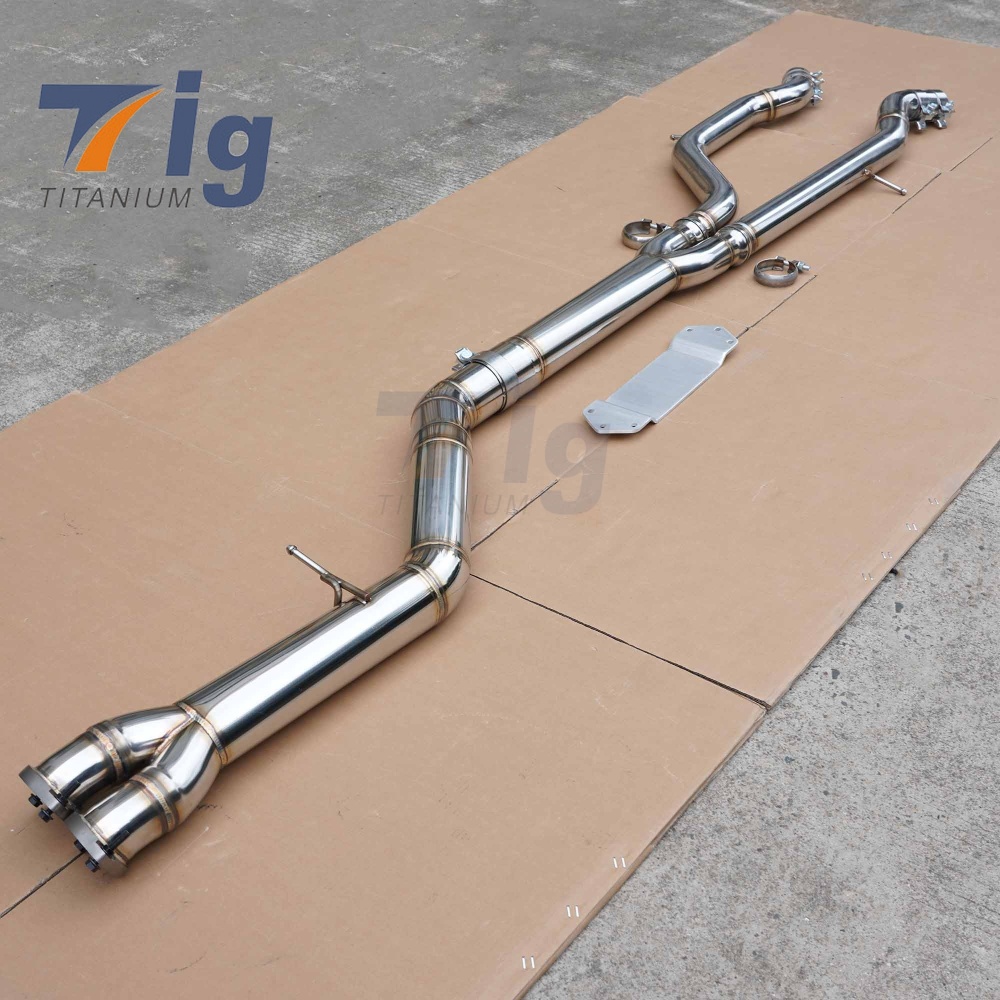 SS304 High Flow Single Midpipe Exhaust for BMW S55 F80 F82 M3 M4 Single Mid Pipe