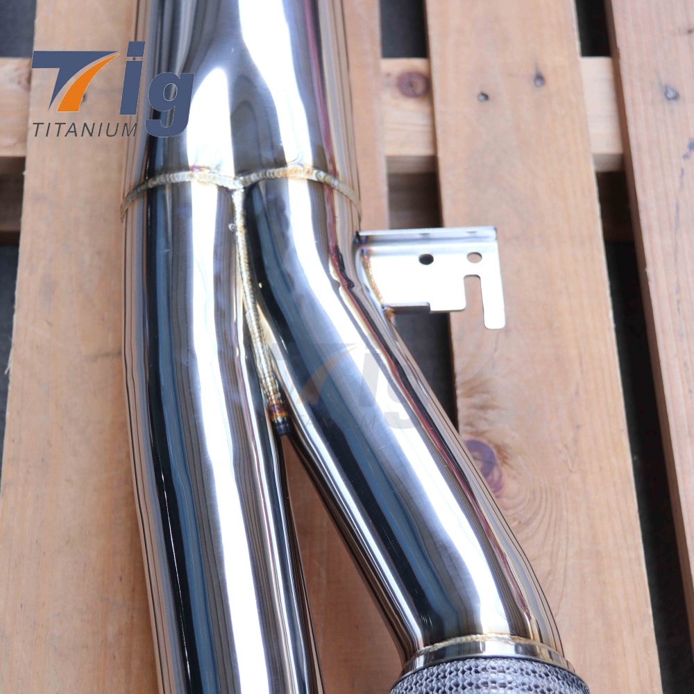 4.5" 304SS FOR BMW G80 M3 G82 M4 Midpipe Exhaust Pipe Custom Mid Pipe