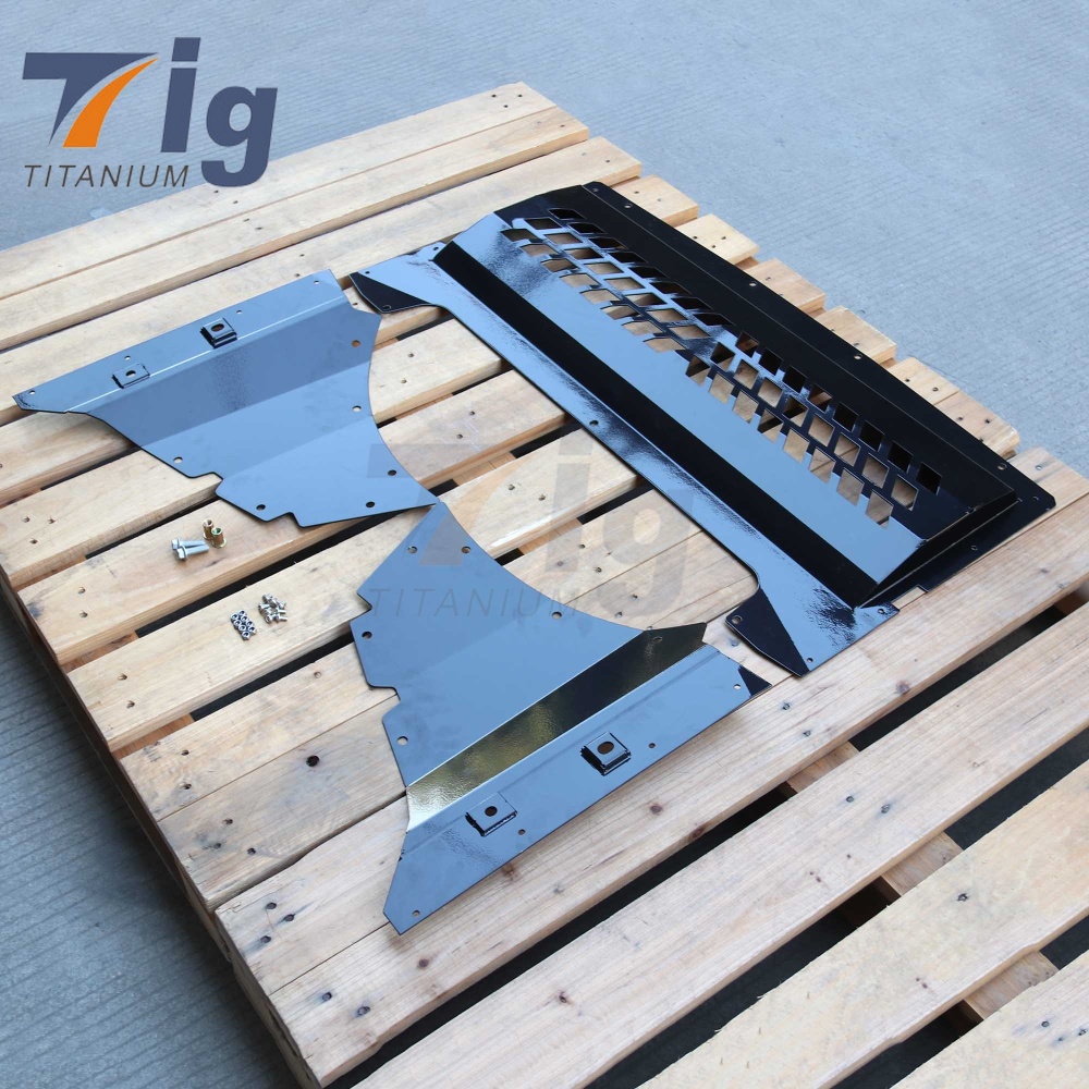 BMW M2C F87 Car Fenders Forged From Magnesium Aluminum Alloy Oil Cooler Skid Plate and Lower Engine Guard Plate