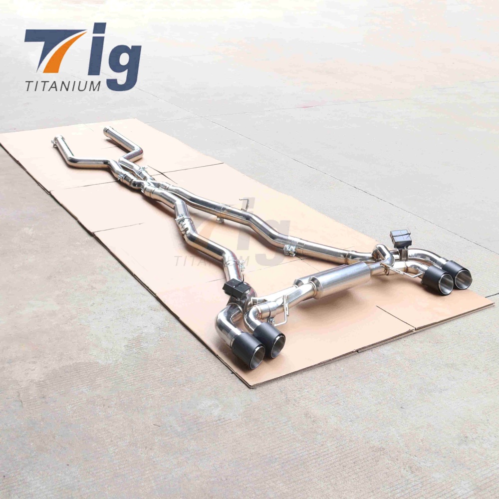 For BMW F90 M5 Full Catback Exhaust System with Dual-Pipe Design Stainless Steel