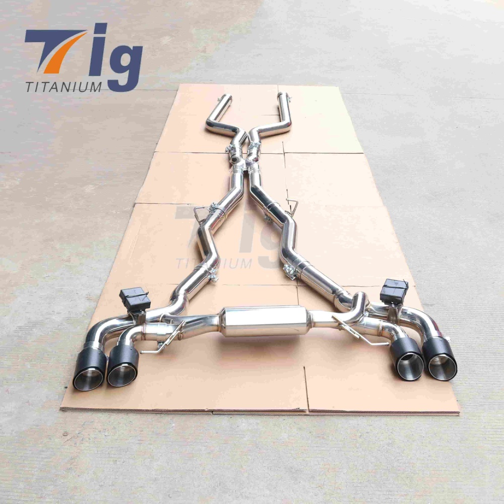 For BMW F90 M5 Full Catback Exhaust System with Dual-Pipe Design Stainless Steel