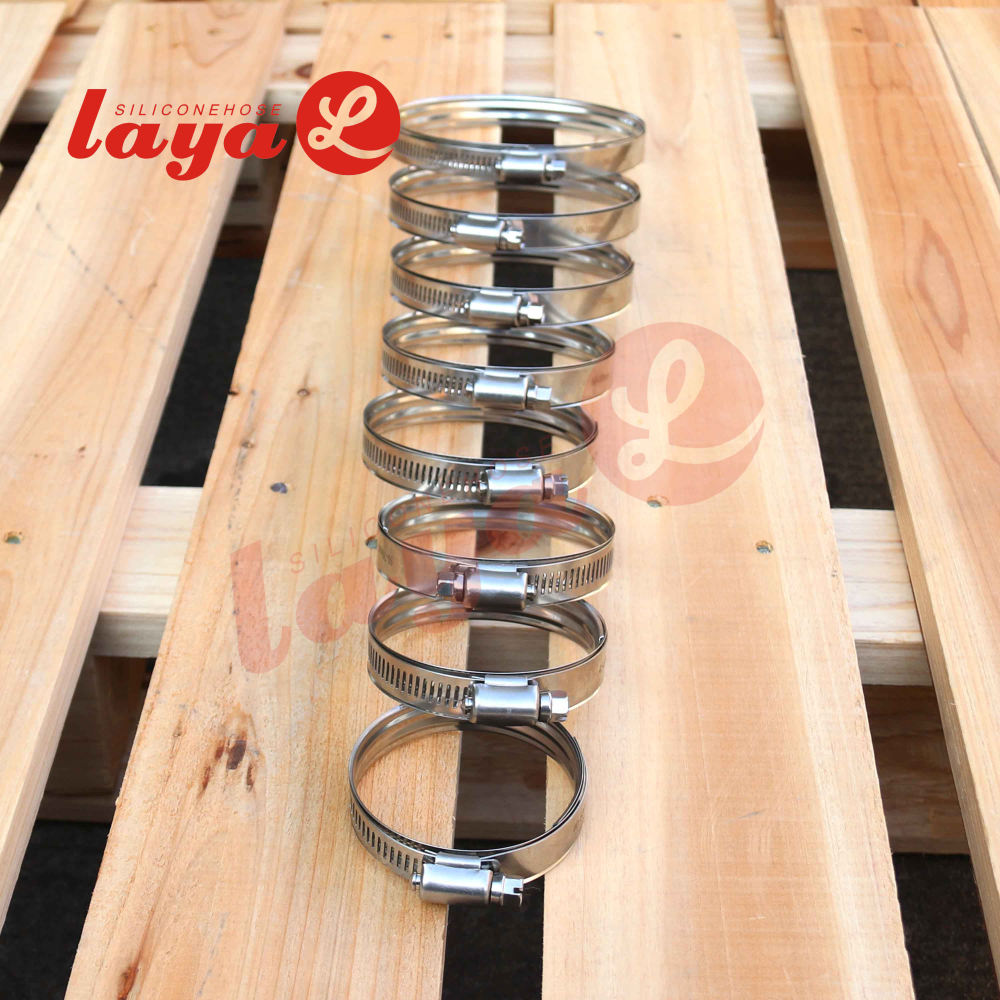 Stainless Steel 304 Sure Grip High Torque Protective Worm Gear Clamps