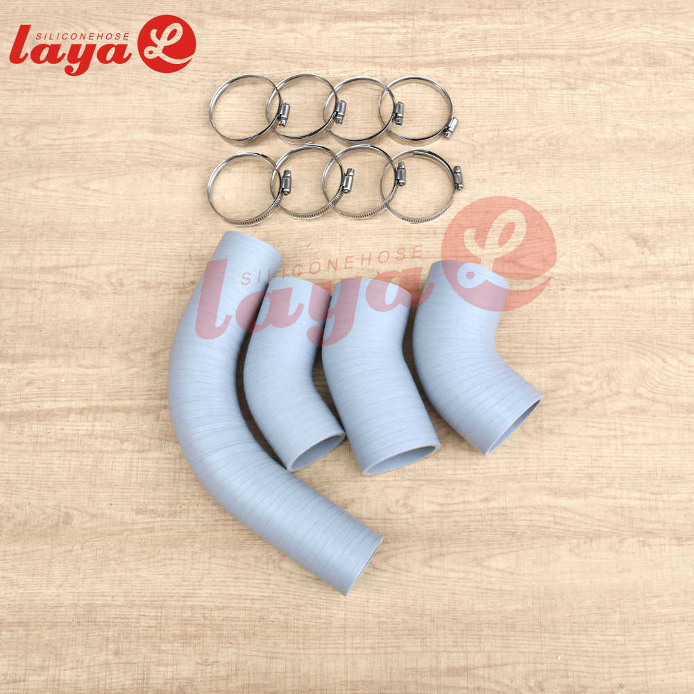 GMC 6.6L Duramax LB7 5ply Silicone CAC intercooler Boot Hose Tube Kit 2001