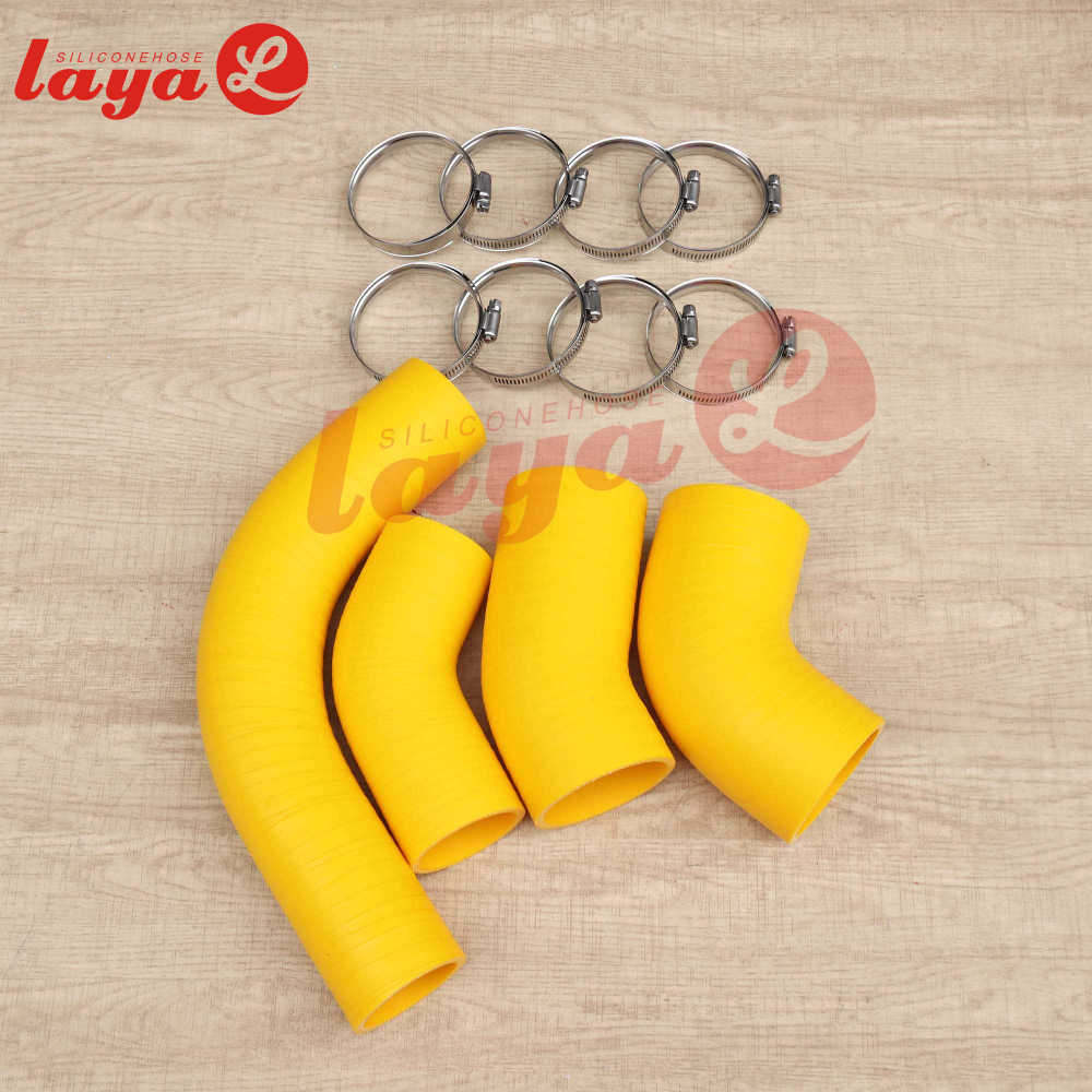 GMC 6.6L Duramax LB7 5ply Silicone CAC intercooler Boot Hose Tube Kit 2001