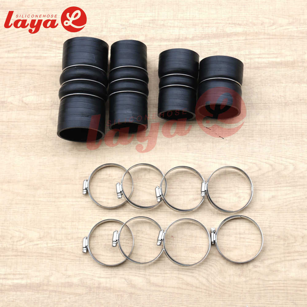 GMC 6.6L Duramax L5P 5ply Silicone CAC intercooler Boot Hose Tube Kit 2017-2019